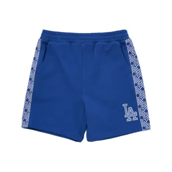 MLB Los Angeles Dodgers MLB Checkerboard Casual Shorts Unisex Dark Blue