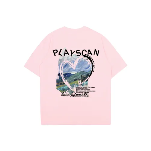 PLAY SCAN Drop Shoulder Sleeve T-Shirt Unisex