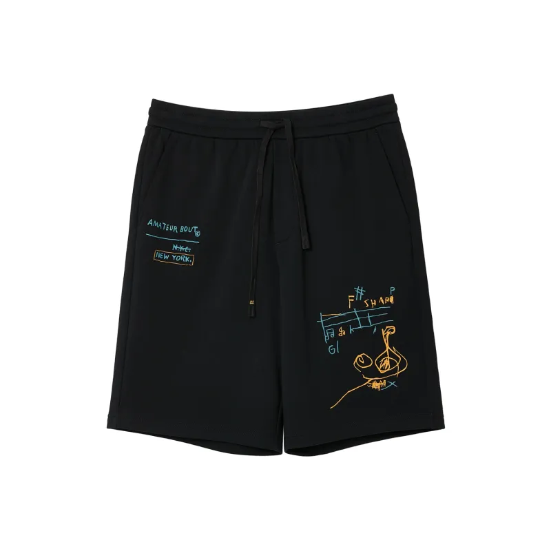 JACK JONES· x BSQ JACK JONES/Jack Jones X Basquiat Casual Shorts Men's-6