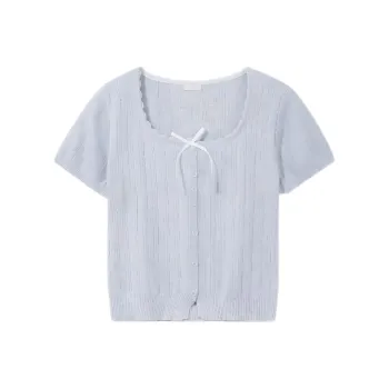 ABBY GODDESS Set in Sleeve T Shirt Women's Gray