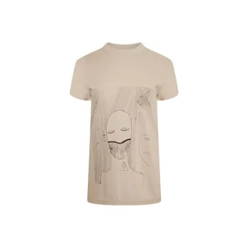 Rick Owens DRKSHDW T Shirts Women's Apricot
