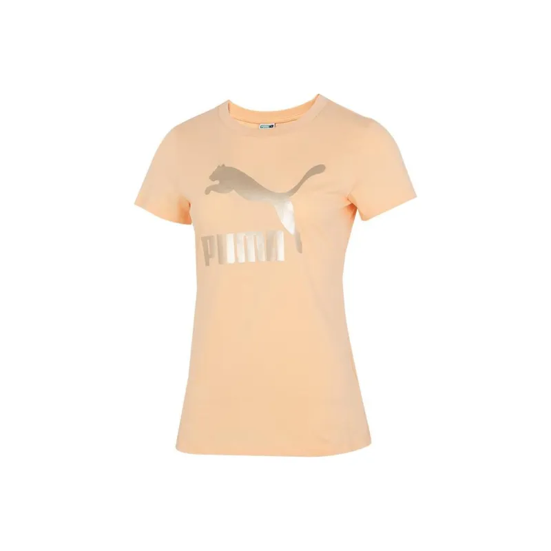 PUMA T Shirts Women's Yellow-0