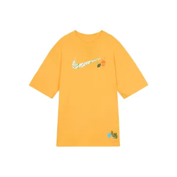 Nike Drop Shoulder Sleeve T Shirt Women's Sundial Yellow