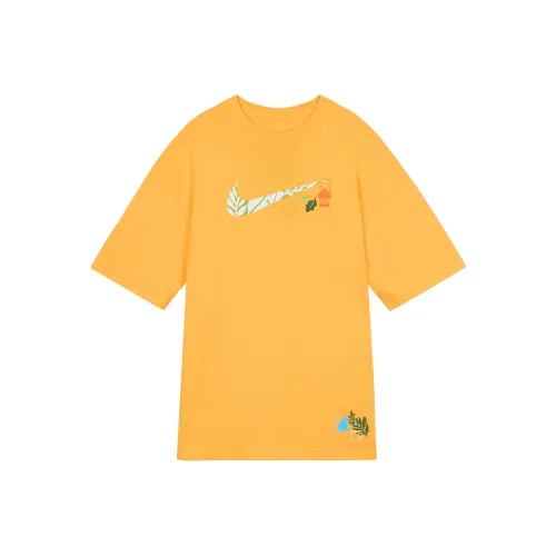 Nike Drop Shoulder Sleeve T Shirt Women
s Sundial Yellow