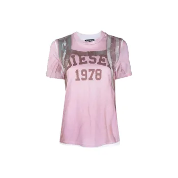 DIESEL T-Shirts Women's Pink