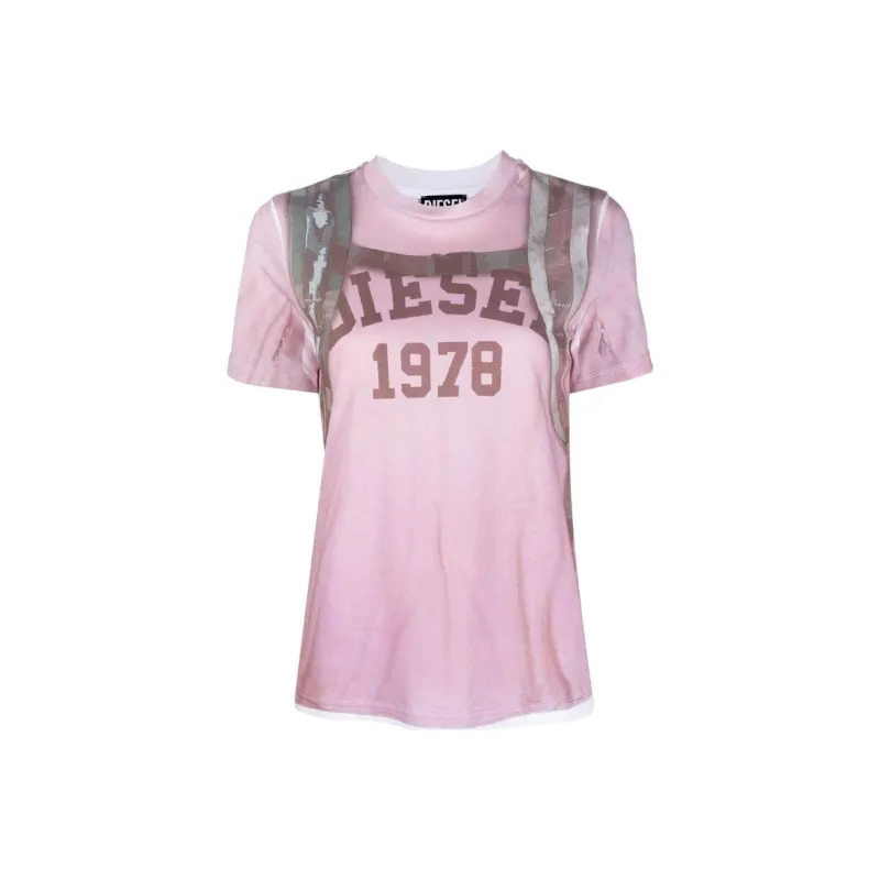 DIESEL T-Shirts Women's Pink-0