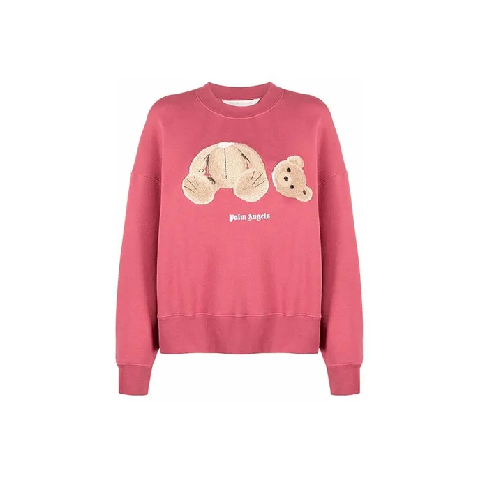 PALM ANGELS Women's Teddy Bear Sweatshirt Punch Pink/Multi-0