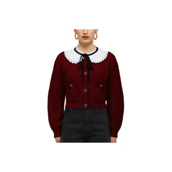 Self-portrait Knitwear Women's Red Brown