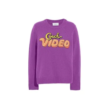 COACH SS22 Sweater Women's Purple