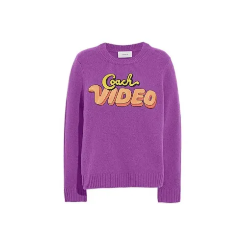 COACH SS22 Sweater Women's Purple