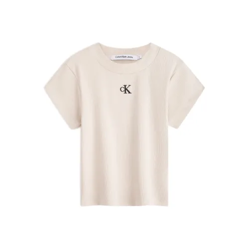 Calvin Klein Logo patch Cropped T Crop