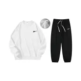 White Top Black Bottom (Fleece-Lined)