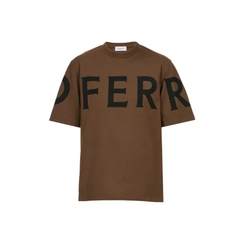 FERRAGAMO Graphic Logo Tee T-Shirt Women's Brown