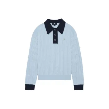LI NING 1990 Classic Collection Sweater Women's Light Umbilical Blue