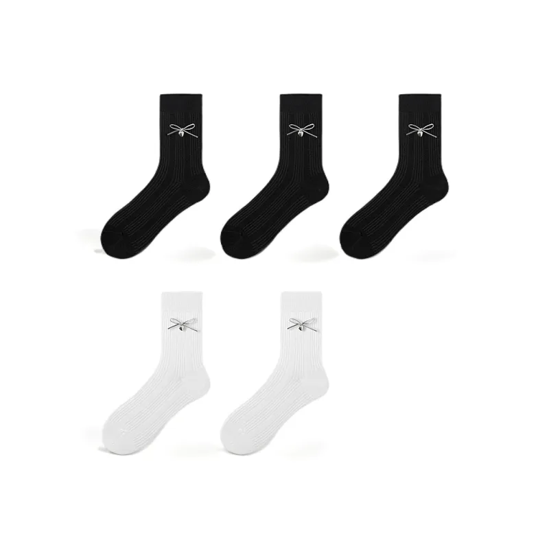 H YXIANG Mid Calf Socks Women's Combo Set-24