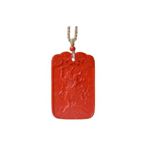 HUWEI Cinnabar Jade Necklaces Unisex