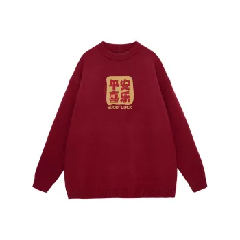 MDLILA Sweaters Unisex Burgundy