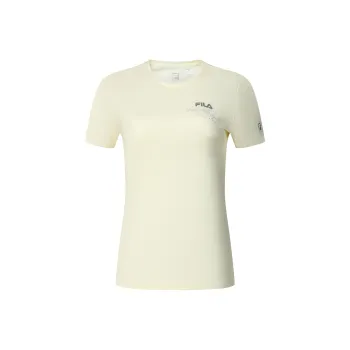 FILA T Shirts Women's Light Yellow