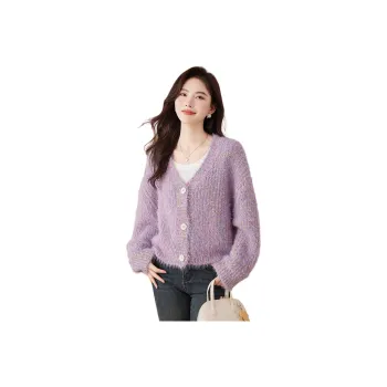 X MOOM Sweater Women's Light Purple