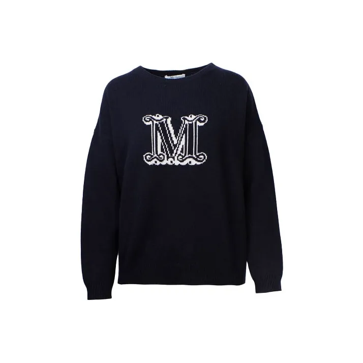 MaxMara Slim Fit Sweater Women's Dark Blue-0