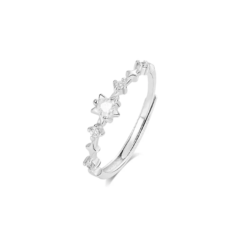 BLANK IN BLANK Sterling Silver Rings Unisex-10
