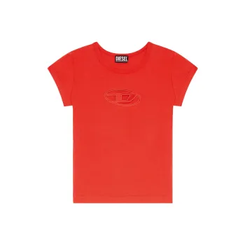 DIESEL FW22 Regular T Shirt Women's Cherry Red