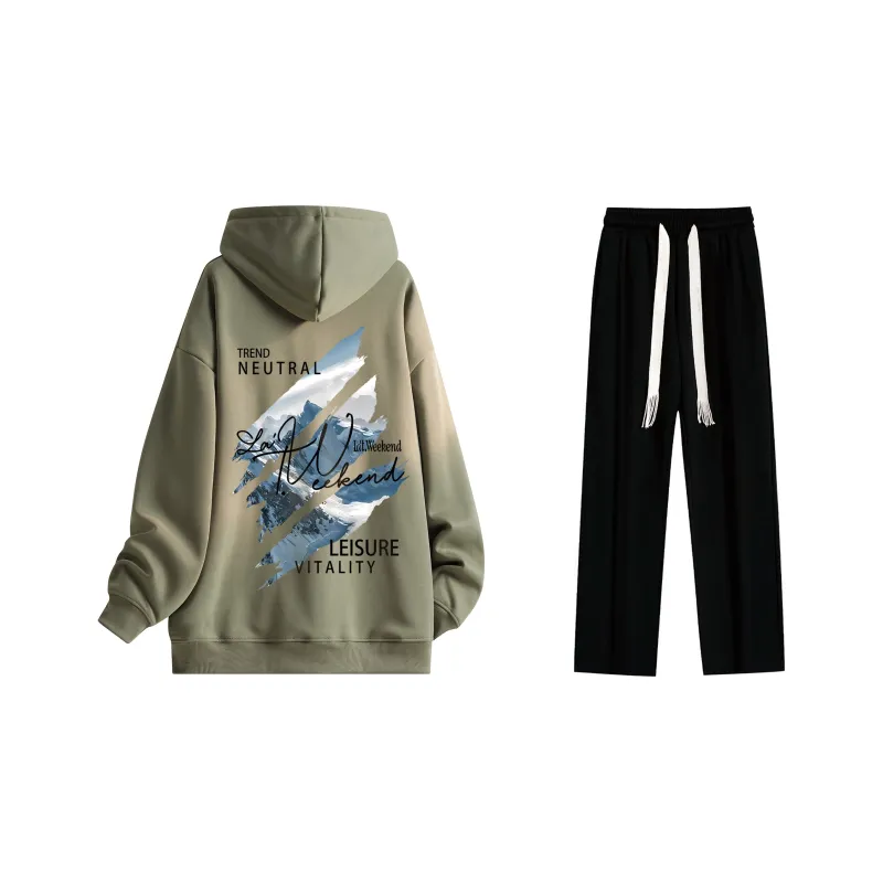 LA'T.WEEKEND Sweatshirt Set Unisex-38