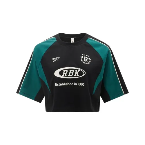 Reebok Raglan Sleeve T-Shirt Women's Black/Green