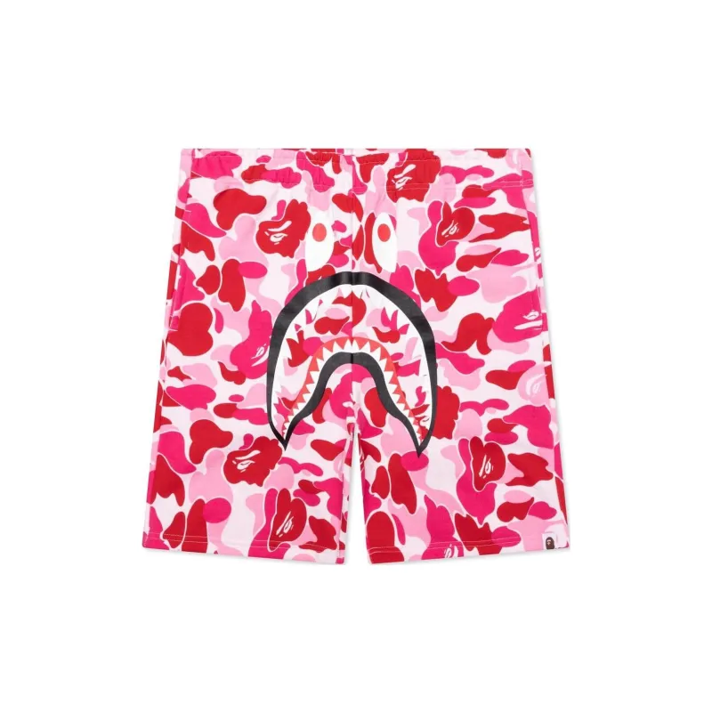 A BATHING APE Abc Camo Shark Sweat Shorts-5