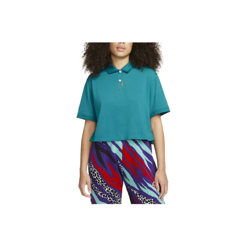 Nike Polo Shirts Women's Bright Fir Wood Green-0