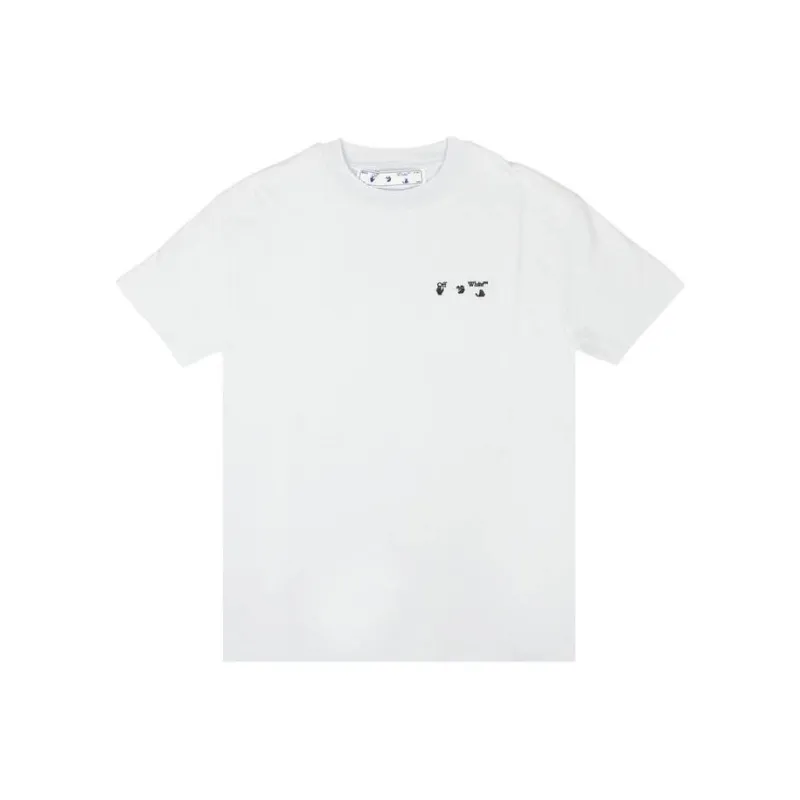 OFF WHITE Logo S/S T shirt White/Black-0