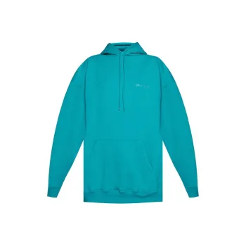 Balenciaga Unisex Bb Oversize Hoodie Turquoise