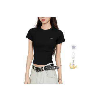 Princess Berdele Set in Sleeve T Shirt Women's Black