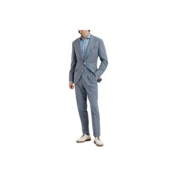 Brunello Cucinelli Single Breasted Pinstriped Suit