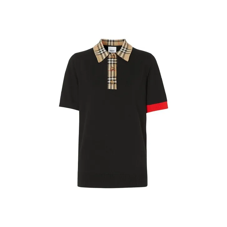 Burberry Polo Shirts Women's Black-0
