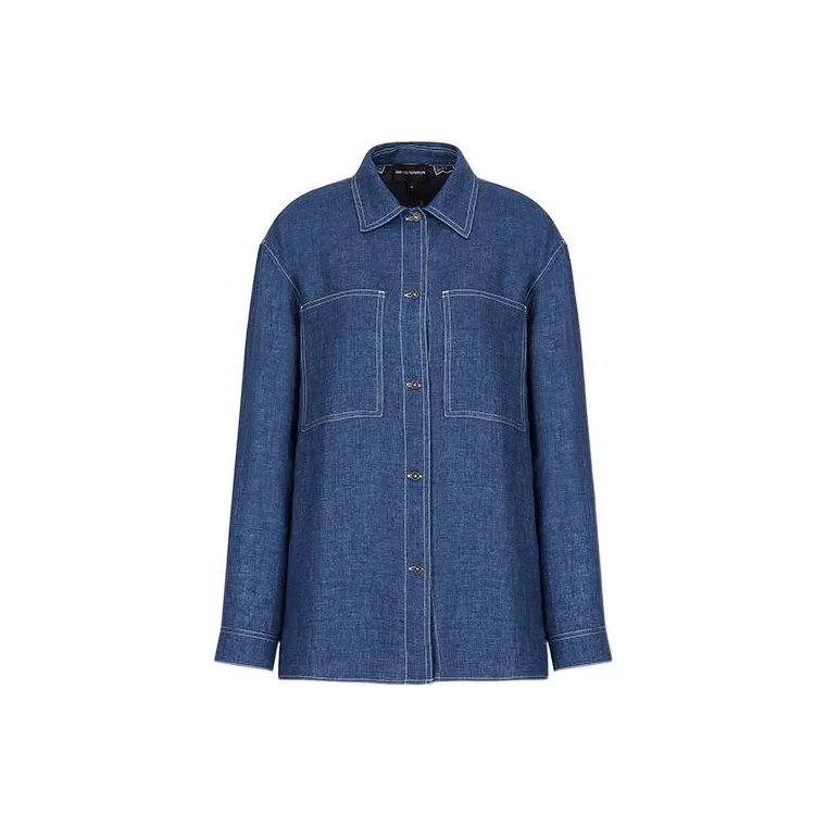 EMPORIO ARMANI Shirts Women's Blue-0