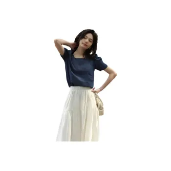 【dme】 Shirt Women's Dark Denim Blue