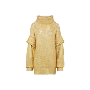 PHILIPP PLEIN Maxi Hexagon Metallic Pullover