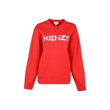 KENZO Letter Logo FW21 Sweatshirt Women's Red
