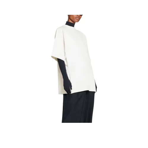 Balenciaga T Shirt Women's White Loose Fit Style