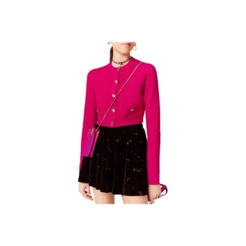 CHANEL Knitwear Women's Peach Red
