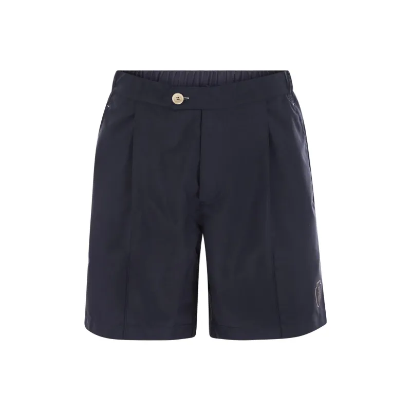 Brunello Cucinelli Logo Detailed Bermuda Shorts-0