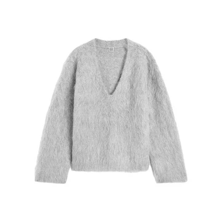 TOTEME Brushed V neck Jumper-0