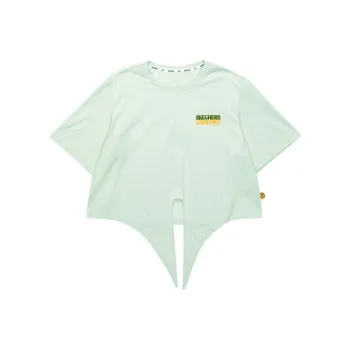 Skechers Drop Shoulder Sleeve T Shirt Women's Lily Green