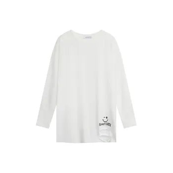 JEANSWEST T Shirt Spring Fall Women's White