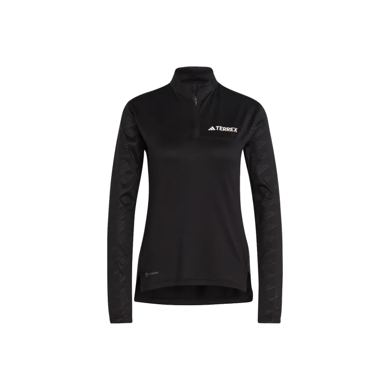 Adidas Free Shipping With AdiClub Terrex Multi Half-Zip Long Sleeve Tee-0