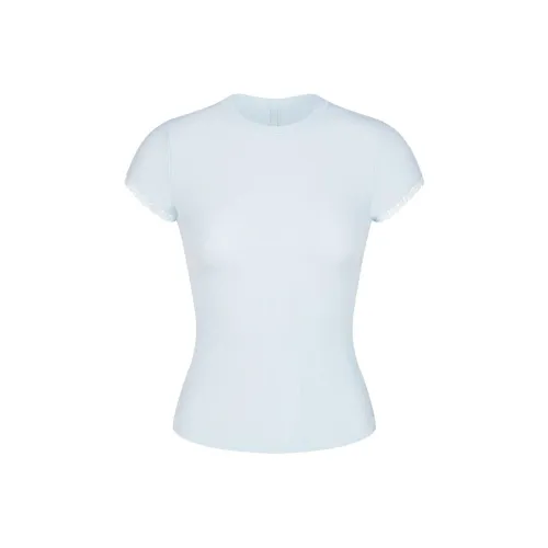 SKIMS Wedding Dress Series T-Shirt Women's CELESTE/Sky Blue