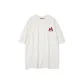 White-Short-Sleeved-Red M (Small Logo)