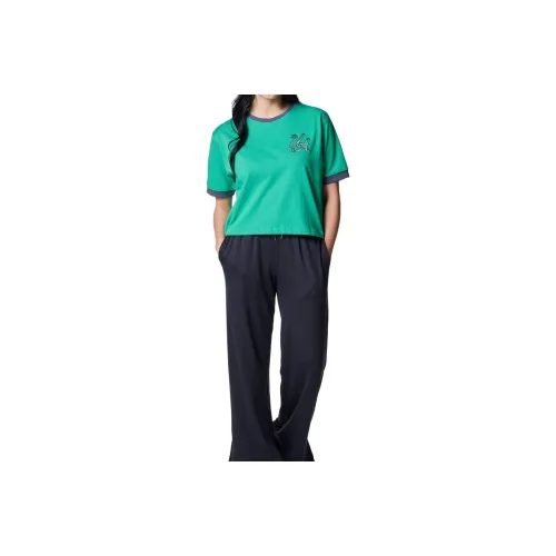 for Armour Drop Shoulder Sleeve T Shirt Women's Tide Green