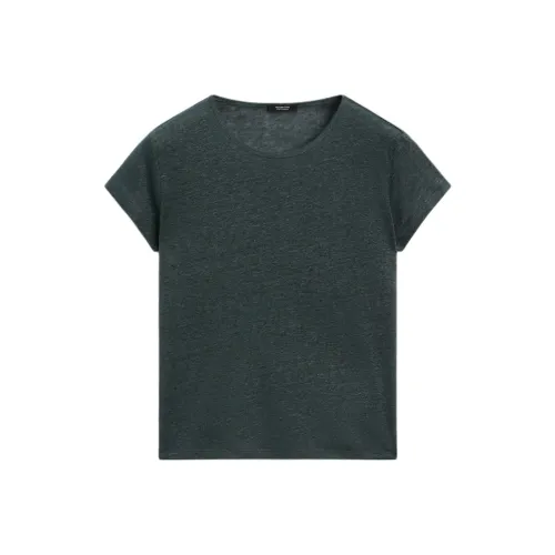 Massimo Dutti T Shirt Women's Lead Blue